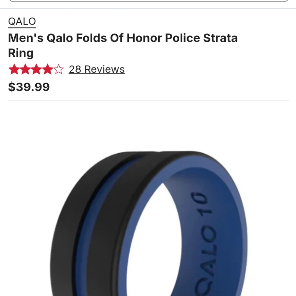 Men's TBL Qalo Strata Ring Size 11